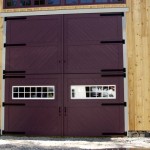 Strap hinges for large barn door